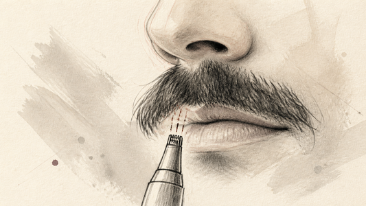 How to Trim Under Your Nose Without Cutting the Mustache Too Short