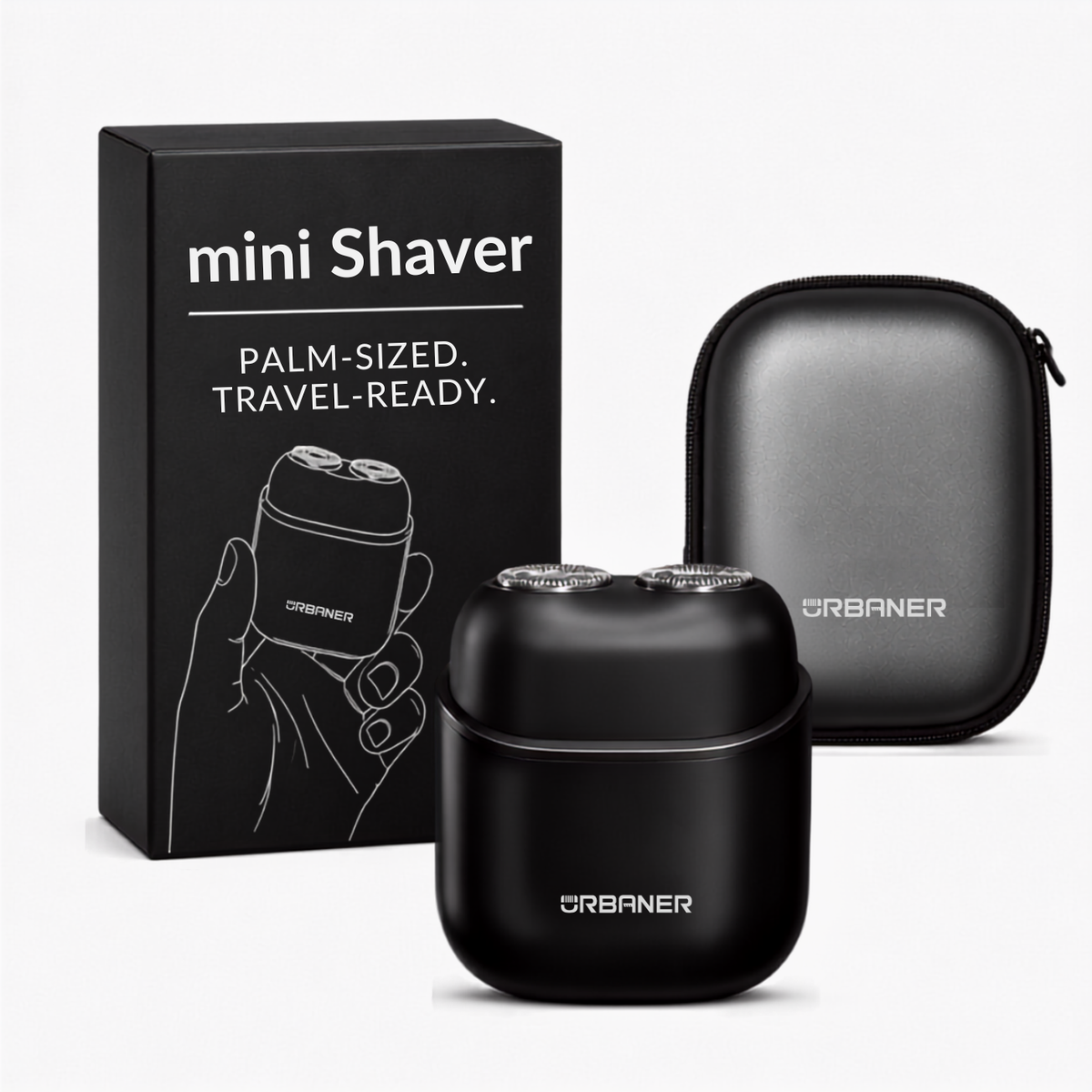 Mini Electric Shaver for Men, Palm-Sized and Travel-Ready