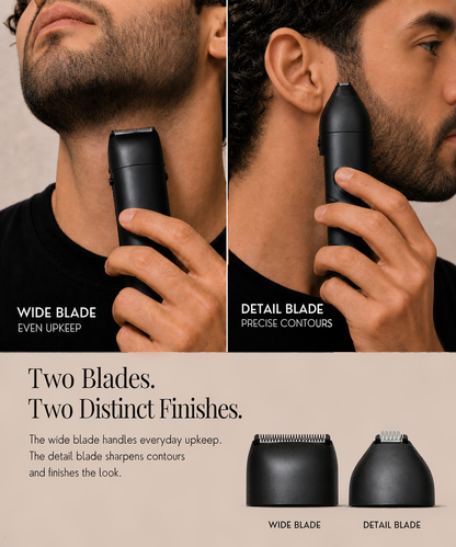 Dual-Head Beard & Mustache Trimmer for Men