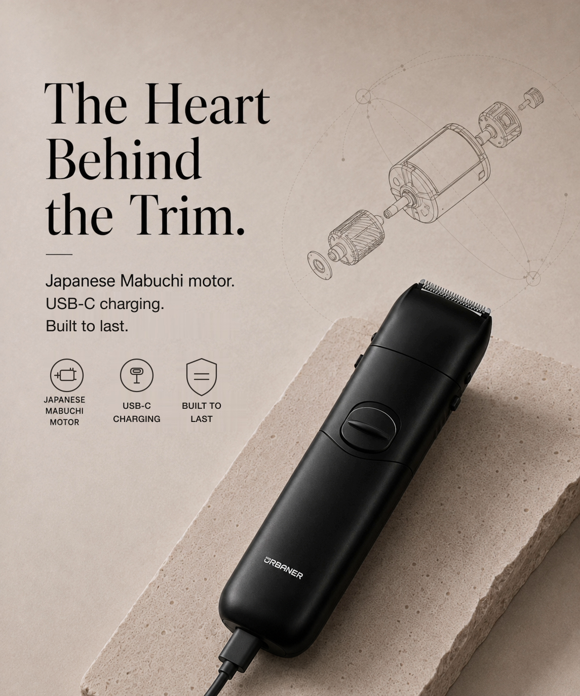 Dual-Head Beard & Mustache Trimmer for Men