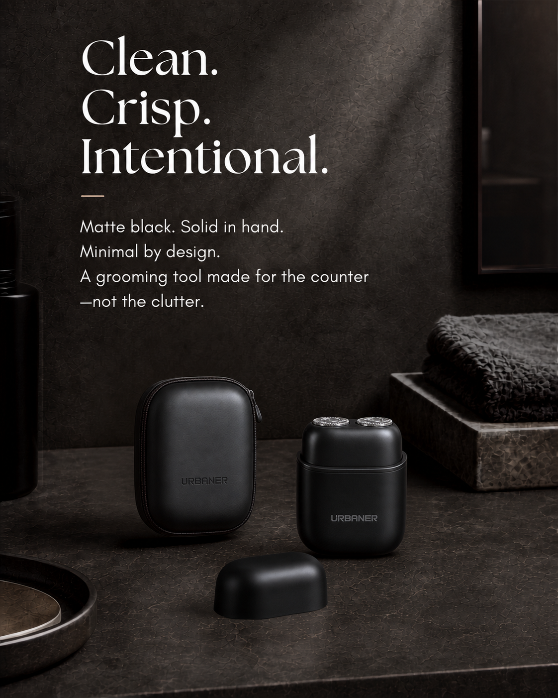 Mini Electric Shaver for Men, Palm-Sized and Travel-Ready