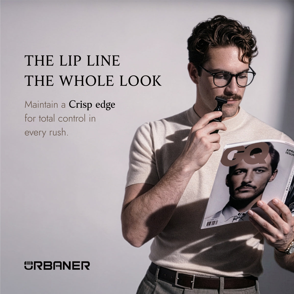 Mustache Trimmer for Men, Battery Operated