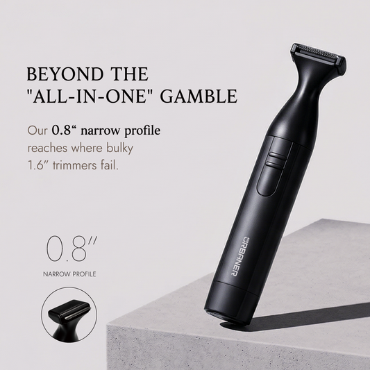 Mustache Trimmer for Men, Battery Operated